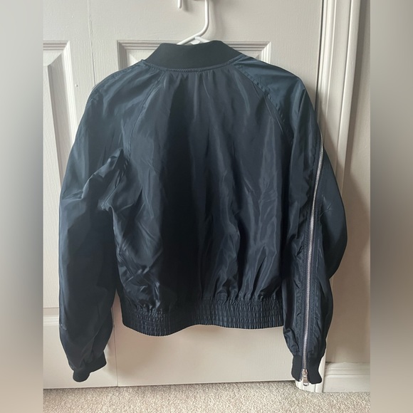 Dex Navy Bomber Jacket: - Picture 6 of 8